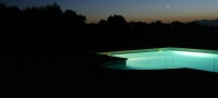 pool with lighting